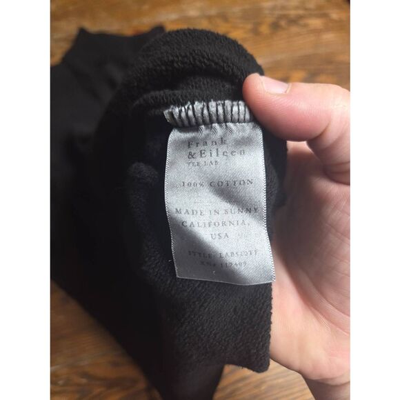 Frank&Eileen Patrick Popover Henley triple fleece in Black sz Small - Picture 4 of 5